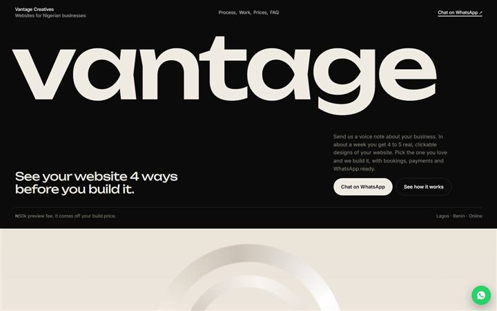 Vantage design B, Editorial